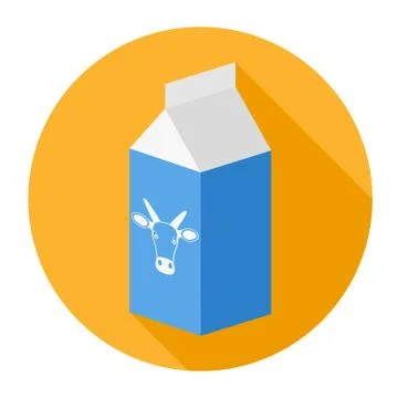 Package,milk box Stock Illustration