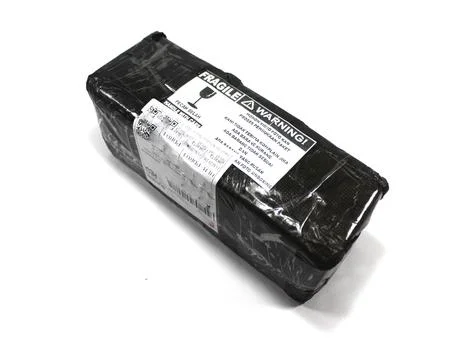 Packages that are packed in plastic wrap and tape with the marked of unboxi.. Stock Photos