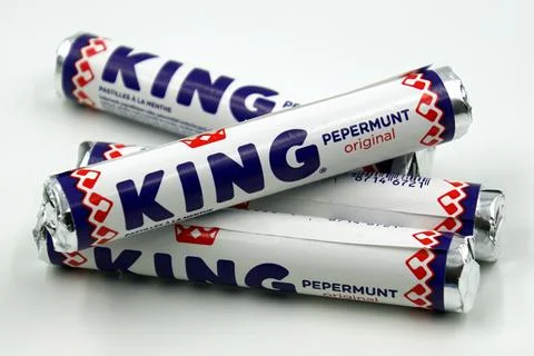 Packages of peppermint Stock Photos