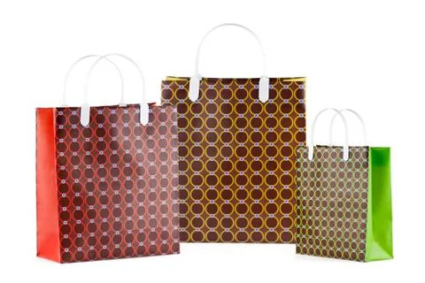 Packages with purchases Stock Photos