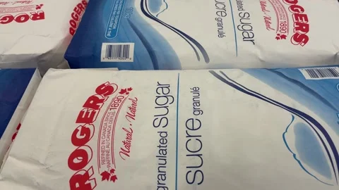 Packages of Rogers Sugar Stock-Footage 161366159