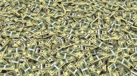 Packaging of 100 US dollars banknotes for the whole frame Stock Illustration