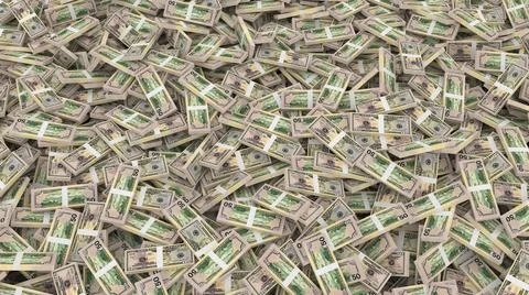 Packaging of 50US dollars banknotes for the whole frame Stock Illustration