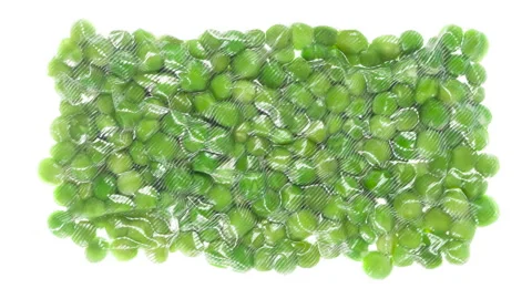Packaging and Freezing Boiled Peas 4K Stock Footage 328168697