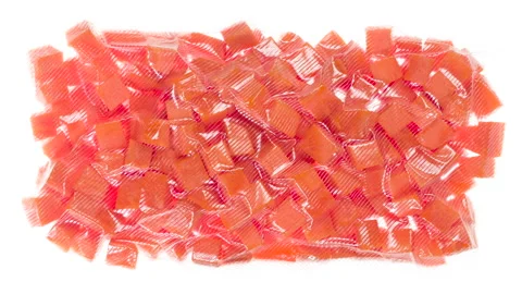 Packaging and Freezing Carrot Cubes 4K Stock Footage 328102944