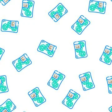 Packaging artichoke vector seamless pattern Stock Illustration