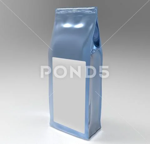Packaging bag for tea or coffee PSD Template