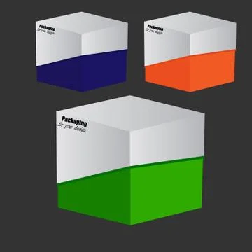 Packaging Box Design Stock Illustration
