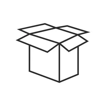 Packaging Box Icon Vector Logo Template Stock Illustration