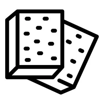 Packaging box with perforated lines for easy opening Illustrazione stock