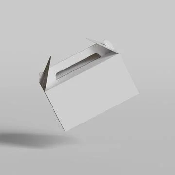Packaging boxes white color of cardboard isolated on gray background for moc Illustrazione stock