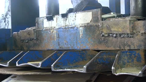 Packaging cardboard pressing process for further recycling Stock Footage 104647952