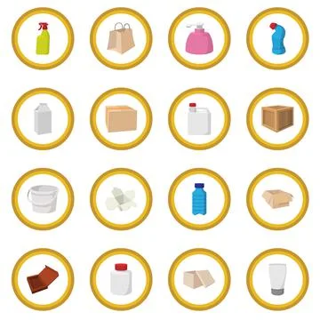 Packaging cartoon icon circle 库存插图