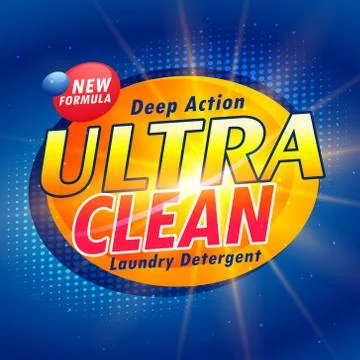 Packaging concept design for laundry detergent Stock Illustration