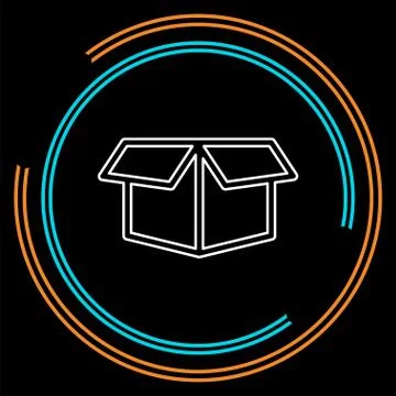 Packaging concept line icon. element illustration. Stock Illustration