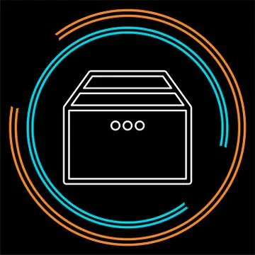 Packaging concept line icon. element illustration Stock Illustration