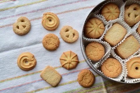Packaging of cookies Stock Photos