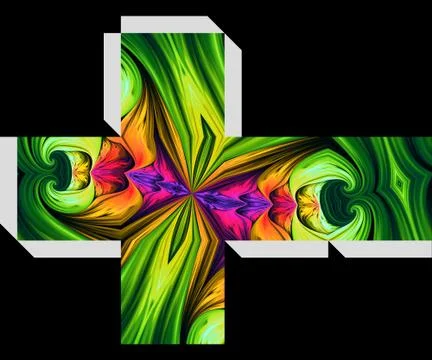 Packaging cube mock up design Illustrazione stock