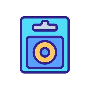 Packaging dental floss icon vector outline illustration イラスト素材