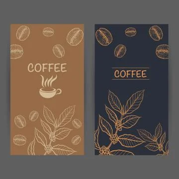 Packaging design for coffee Stock Illustration