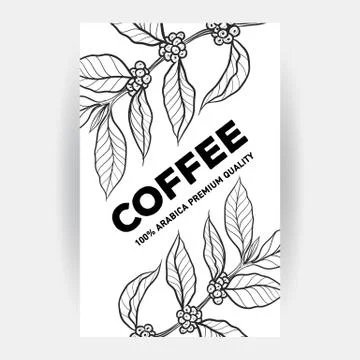 Packaging design for coffee Stock Illustration