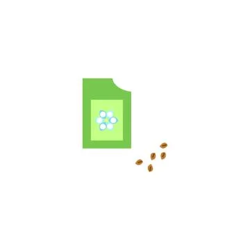 Packaging design for seeds. Stock Illustration