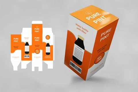 Packaging design templates, product packaging design templates Stock Illustration