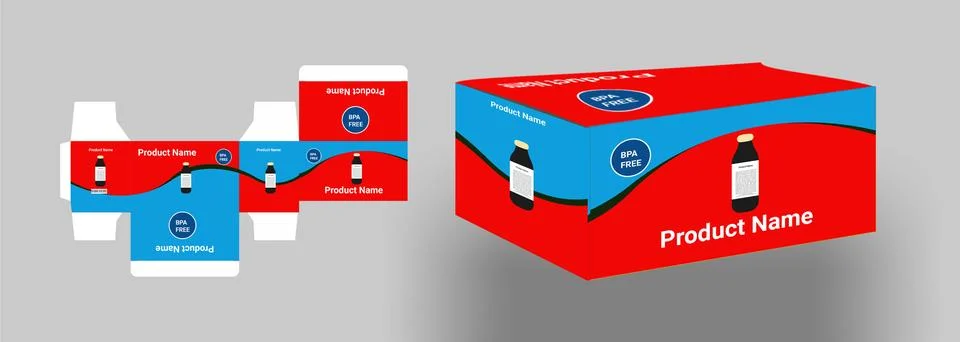 Packaging design templates, product packaging design templates Stock-Illustration