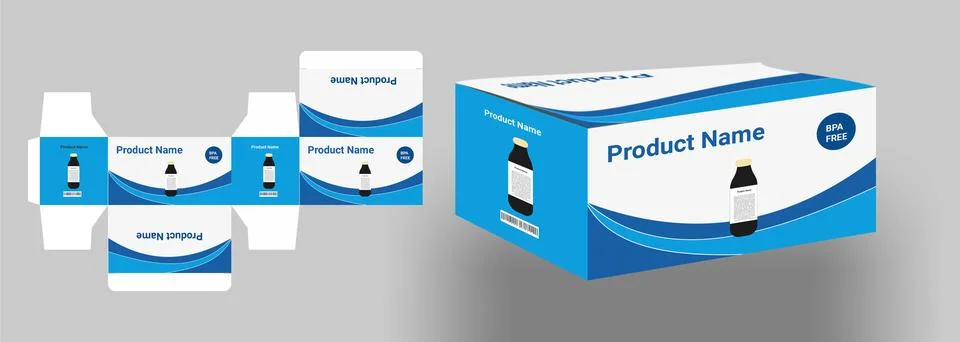 Packaging design templates, product packaging design templates Иллюстрация