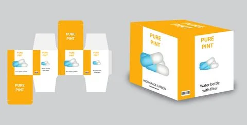 Packaging design templates, product packaging design templates Stock Illustration