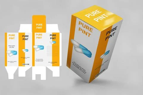 Packaging design templates, product packaging design templates Stock Illustration