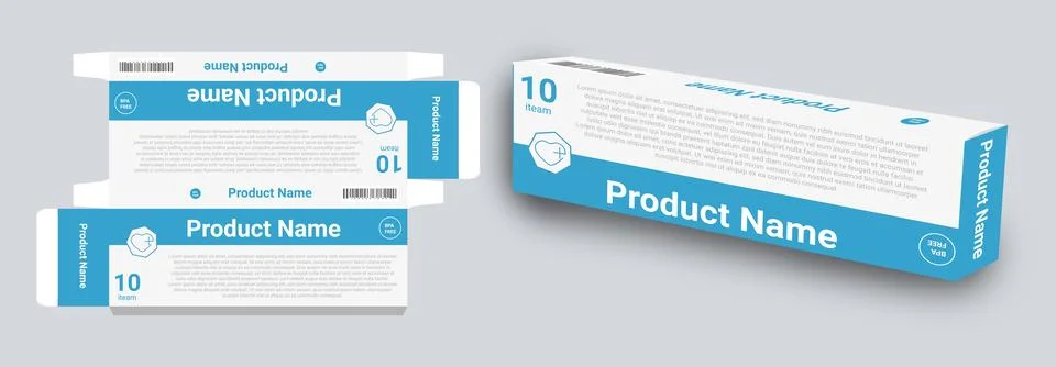 Packaging design templates, product packaging design templates Иллюстрация
