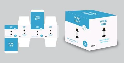 Packaging design templates, product packaging design templates Stock Illustration