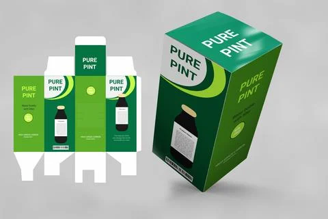 Packaging design templates, product packaging design templates Stock Illustration
