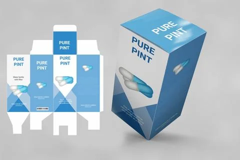 Packaging design templates, product packaging design templates Stock Illustration