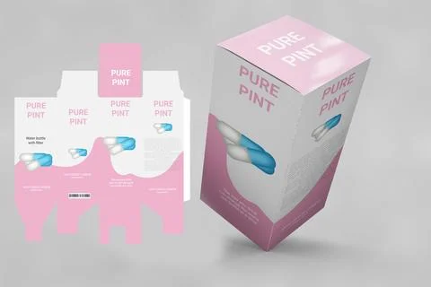 Packaging design templates, product packaging design templates Stock Illustration