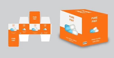 Packaging design templates, product packaging design templates Stock Illustration
