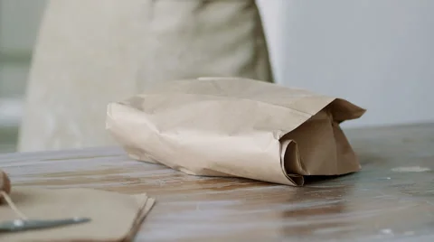 Packaging dishes as a gift Stock Footage 68080876