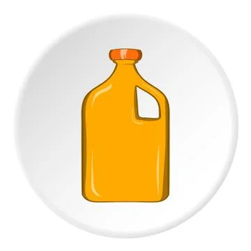 Packaging for engine oil icon, cartoon style Stock Illustration