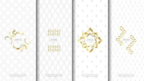 Packaging exotic Thai pattern element concept white vintage background and lo Stock Illustration