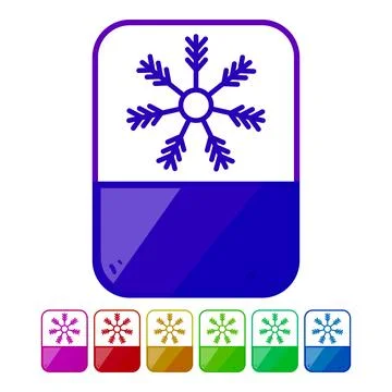 Packaging frozen label cartoon vector graphic Stock Illustration
