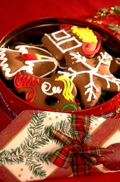 Packaging Holiday Gifts Stock Photos