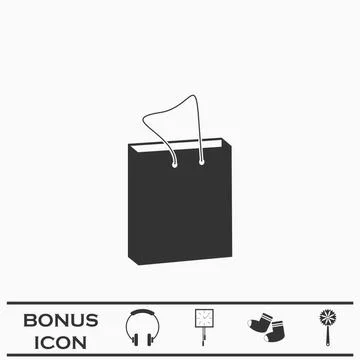 Packaging icon flat. 库存插图