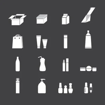 Packaging icons Stock Illustration