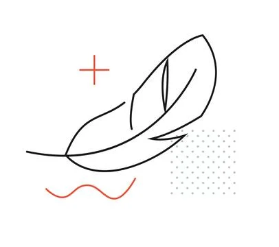 Packaging Label - Light as Feather Icon - Stock Illustration Stock Illustration