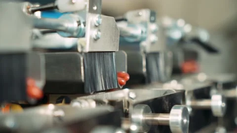 Packaging of leguminous products on a special machine, nanotechnology of Stock Footage 201614978