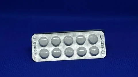 Packaging of medical tablets 写真素材