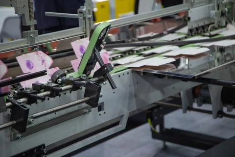 Packaging printing machine Stock Photos