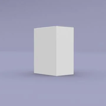 Packaging for product design 3d box mockup. On clean background Stock Illustration