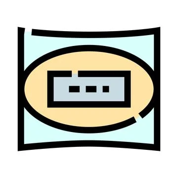 Packaging product in sealed pouch container icon Stock Illustration